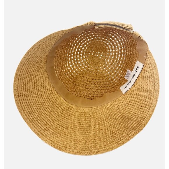 SAN DIEGO HAT Face Saver Cap UBM4481OSXBK Adjustable in Toast - Picture 6 of 12